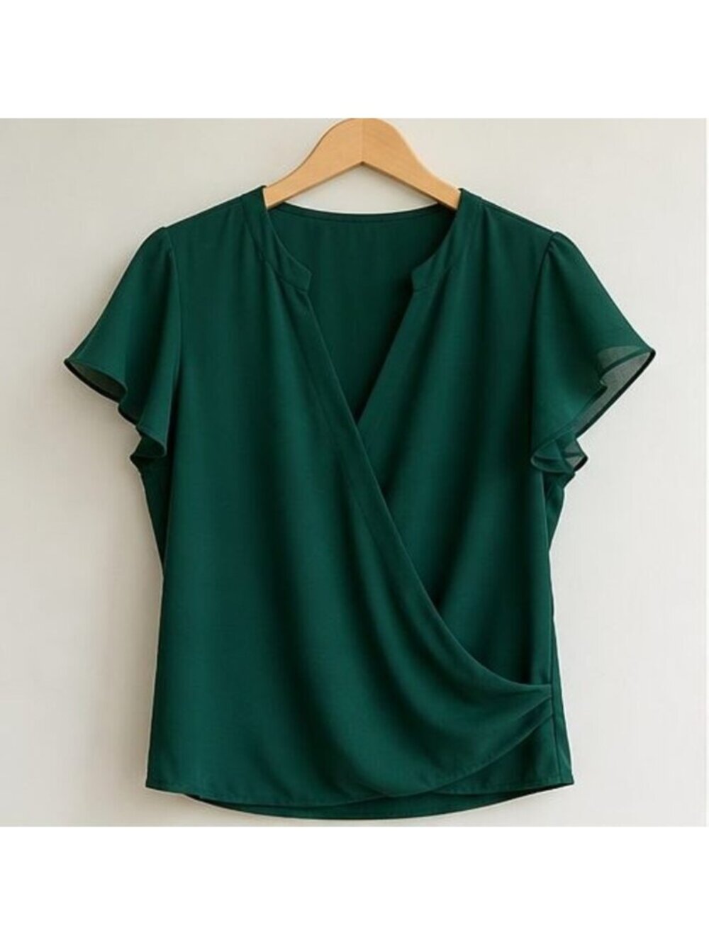Emerald Ruffle Blouse